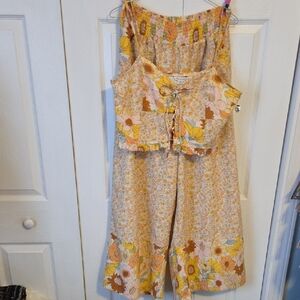 Floral Sleeveless Jumpsuit